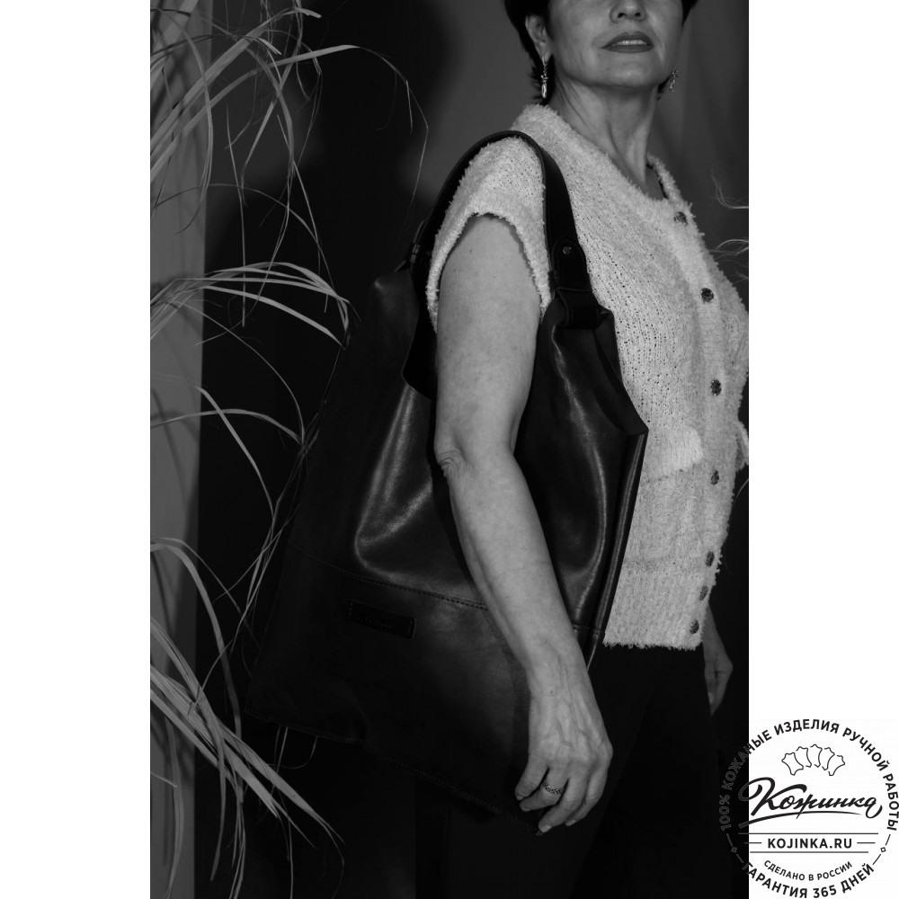 Женская кожаная сумка "Эльсинор" (коричневая)